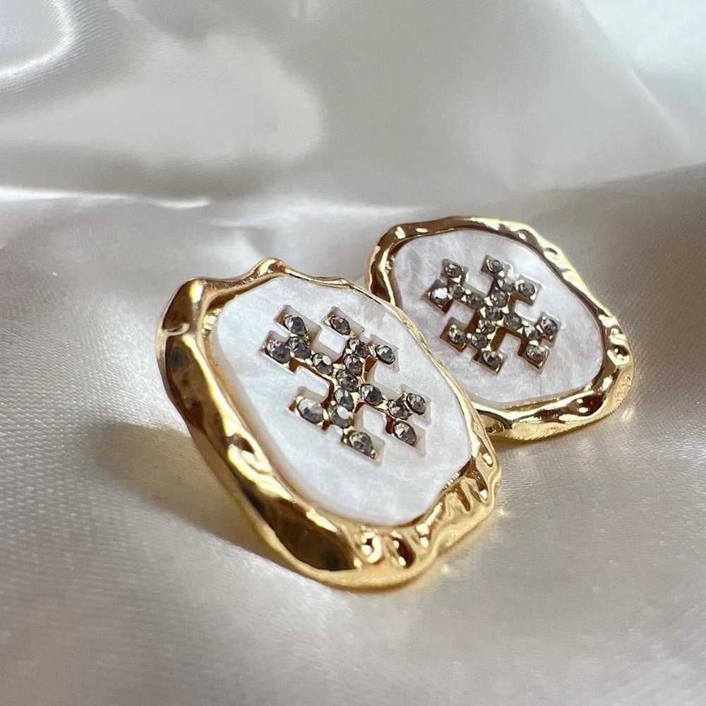 Elegant Gold and Silver Women's Earrings
